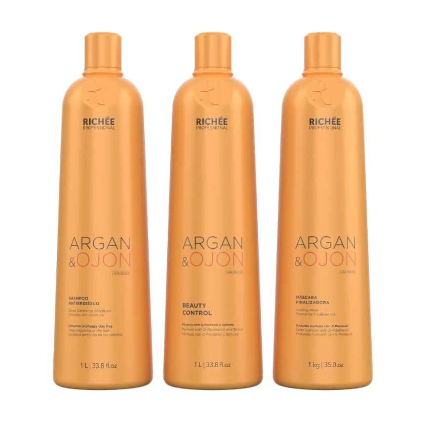Richée Argan and Ojon Professional Defrizzing Kit (3x1L)