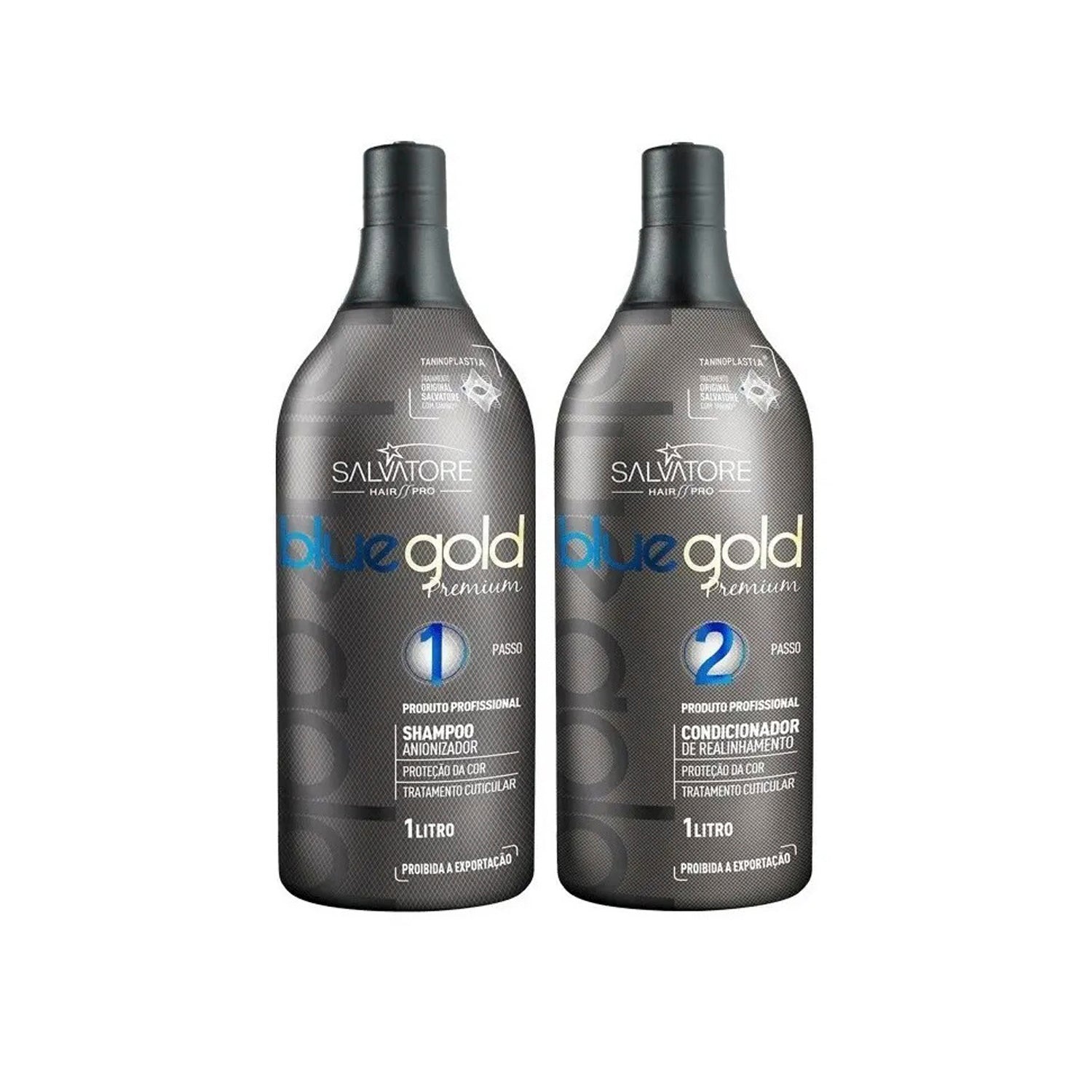 Blue Gold Premium Kit 1 Liter (Steps 1 & 2) - Salvatore Cosméticos
