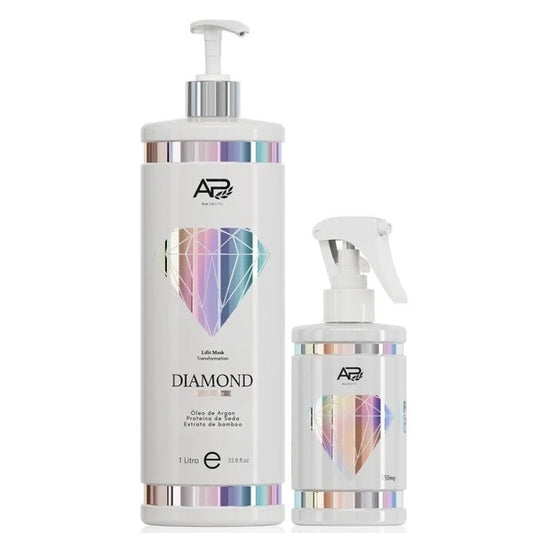 Ana Paula Carvalho | Diamond Lift Kit | Restoring Conditioner + Leave-In | 1000 ml / 250 ml