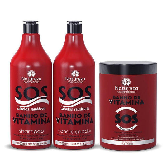 KIT SOS BANHO DE VITAMINAS KIT 1KG - NATUREZA COSMÉTICOS - eCosmeticsBrazil