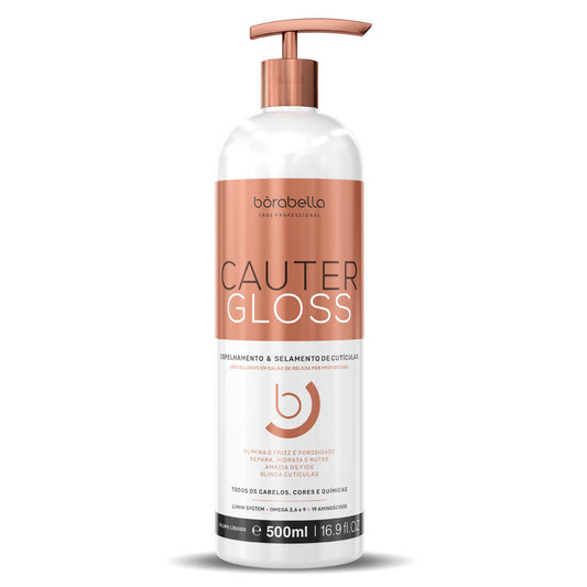 Hair Mirroring Immediate Cauter Gloss Shielding 500ml - Borabella - eCosmeticsBrazil