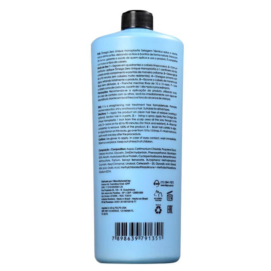 Felps Omega Zero Unique Thermal Sealing W/out Formaldehyde 1L -Felps - eCosmeticsBrazil