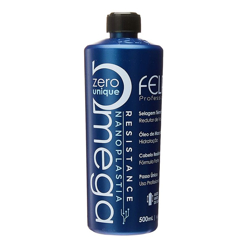 Felps Omega Zero resistance nanoplasty Brazilian keratin protein 500ML - eCosmeticsBrazil