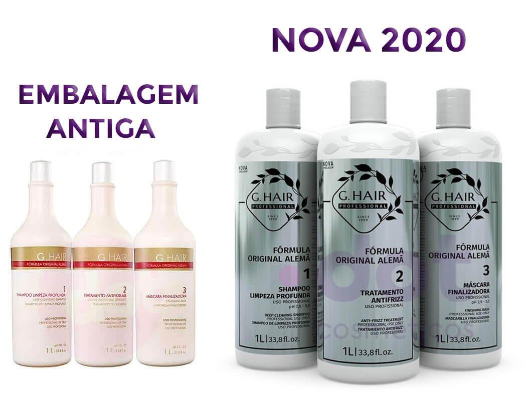 Ghair Alemã Anti Volume Treatment kit 3*1l - G Hair - eCosmeticsBrazil