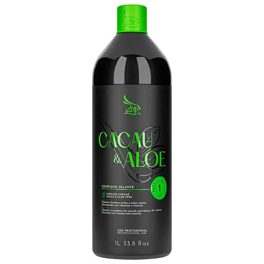 Zap Cacau & Aloe Escova Progressiva Sem Pré Lavagem - 1Litro - eCosmeticsBrazil