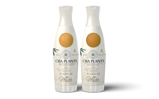 Portier Cba Plants 2x1000ml - Alinhamento Térmico Vegano - eCosmeticsBrazil
