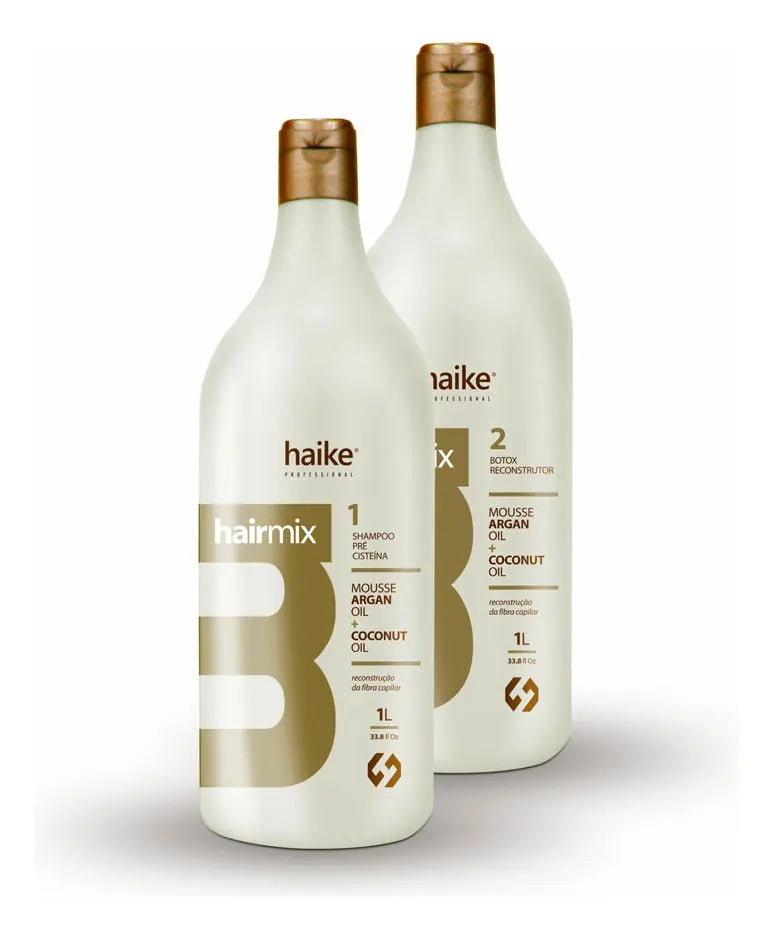 Haike Hair Mix 2-in-1 Formaldehyde-Free Progressive Straightening Kit (1 Liter)