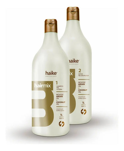 Haike Hair Mix 2-in-1 Formaldehyde-Free Progressive Straightening Kit (1 Liter)