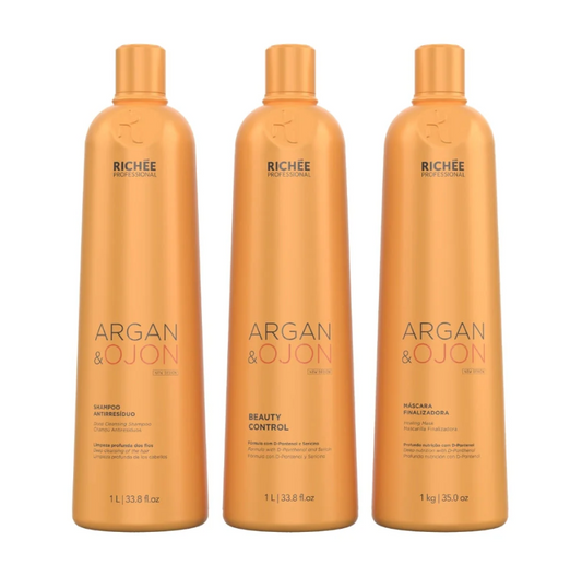 Richée Argan and Ojon Professional Defrizzing Kit (3x1L)