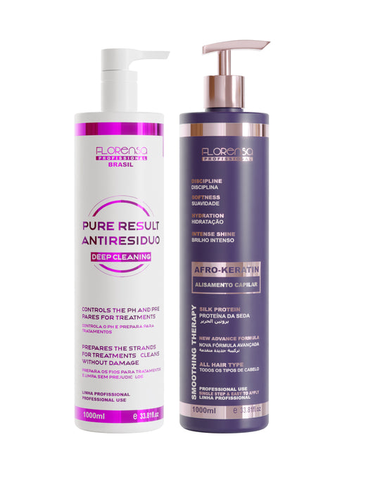 kit a Rose Afro Keratin Primerose 1 L + shampoo florensa - Florensa Brasil - eCosmeticsBrazil