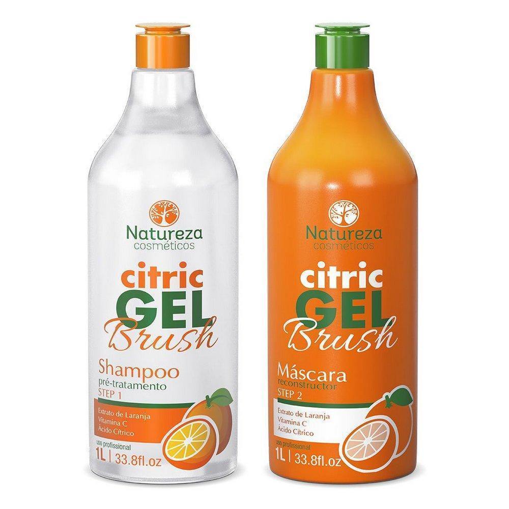 Nature Cosmetics Progressive Citric Gel Brush 2x1 Liter - eCosmeticsBrazil