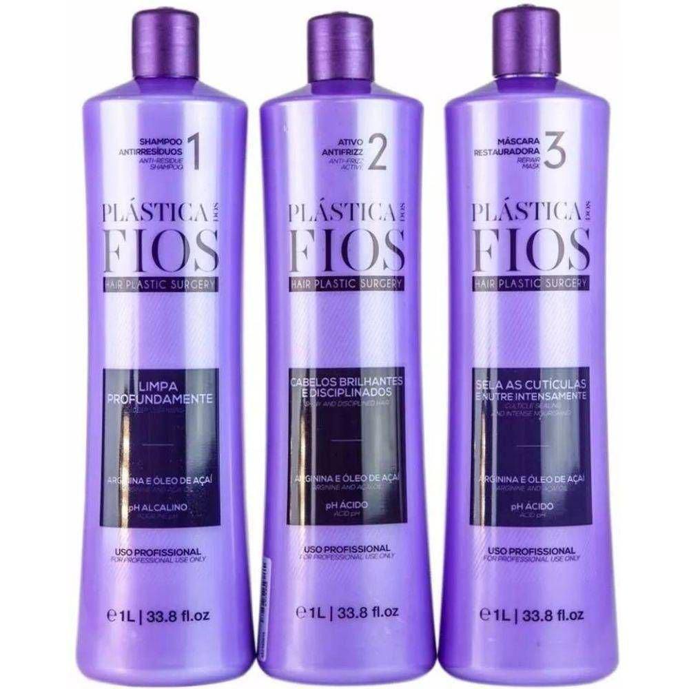 Cadiveu Plastica Yarn Kit Thermal Sealing - 3 Products - eCosmeticsBrazil