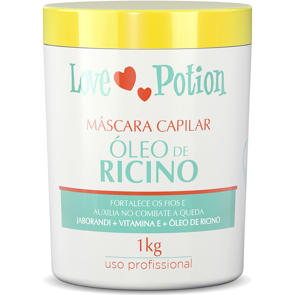 ÒLEO DE RÌCINO - MÁSCARA CAPILAR LOVE POTION - 1Klg - eCosmeticsBrazil
