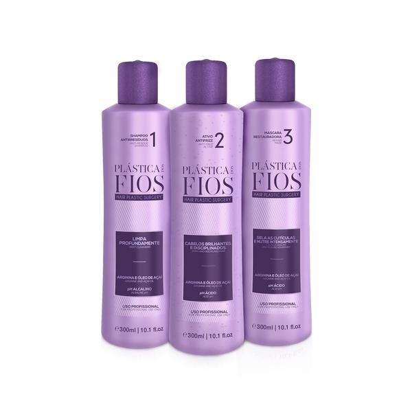 strengthened hair Plástica dos Fios Kit Profissional 300ml - eCosmeticsBrazil