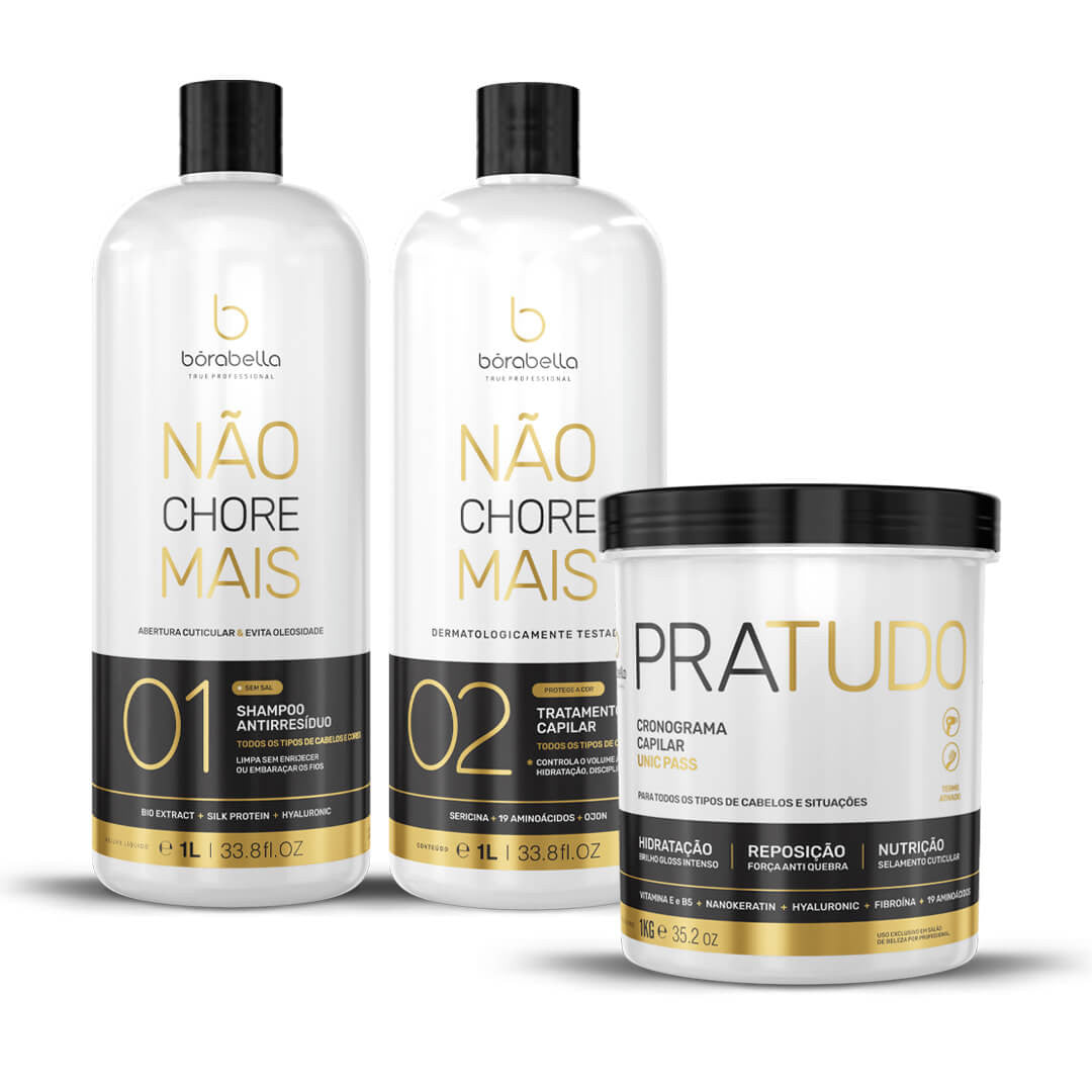 Borabella Não Chore Mais (Don't Cry No More) - 19 Amino Acids Professional Kit - eCosmeticsBrazil