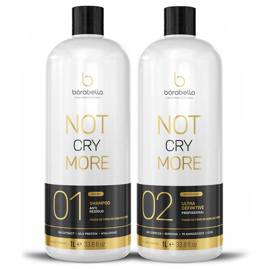 Não Chore Mais (Don't Cry No More) Progressive Hair Treatment 2x1000ml - Borabella - eCosmeticsBrazil