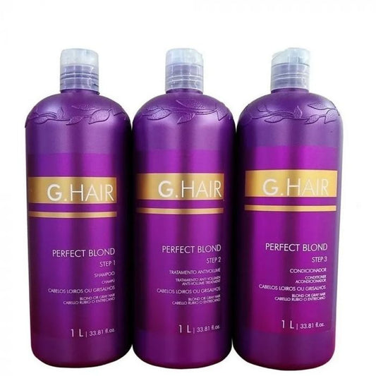 GHair Perfect Blond Progressive Toning 3x1000ml - eCosmeticsBrazil