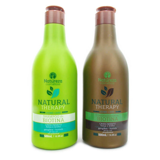 Professional Natural Theraphy Home Care Maintenance Biotin 2x500ml - Natureza - eCosmeticsBrazil