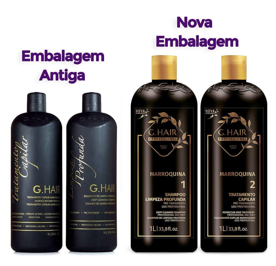 Ghair Marroquina Escova Progressiva Inoar - Kit 2 x 1 Litro - eCosmeticsBrazil