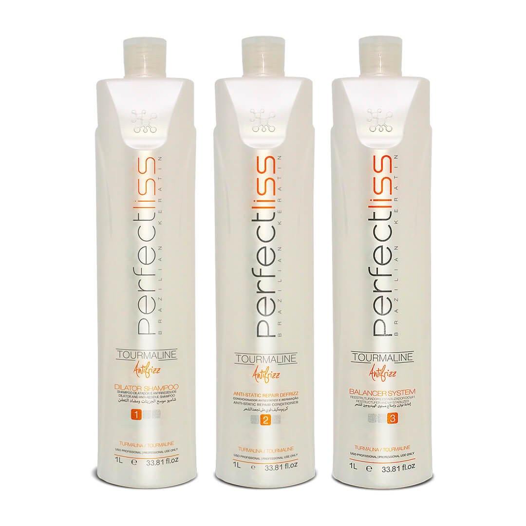 Tourmaline Brazilian Progressive Brush Anti-Frizz - Perfect Liss (3x1Litro) - eCosmeticsBrazil