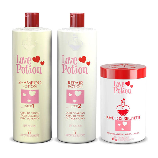 Love Potion Progressive Brush 2x1 Liter + BTX - Love Potion - eCosmeticsBrazil