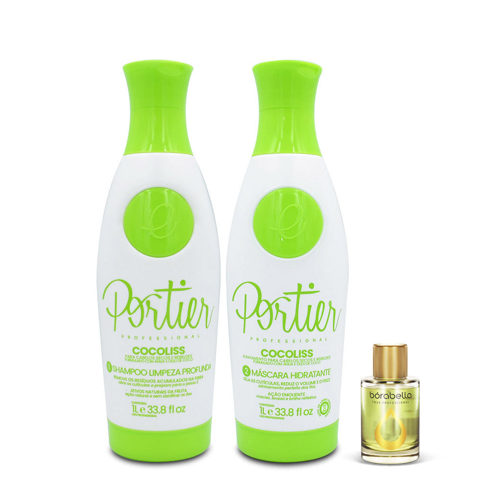 Portier Cocoliss Escova Progressiva de Coco (2 x 1 Litro) - eCosmeticsBrazil