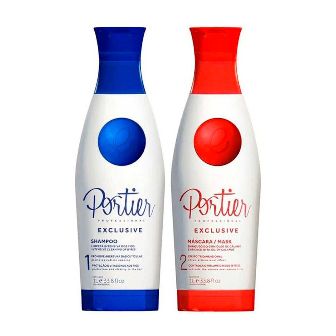 Portier Fine Escova Progressiva 2x1000ml - Portier Fine - eCosmeticsBrazil