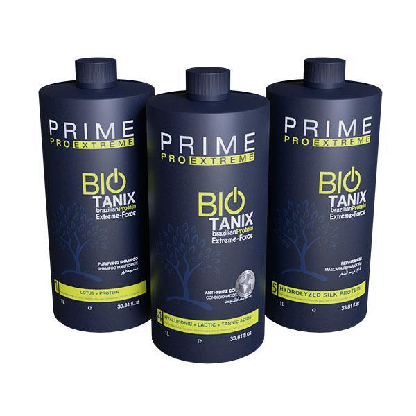 Bio Tanix Extreme Hair Protein Treatment Kit 3 Products - Prime Pro - eCosmeticsBrazil