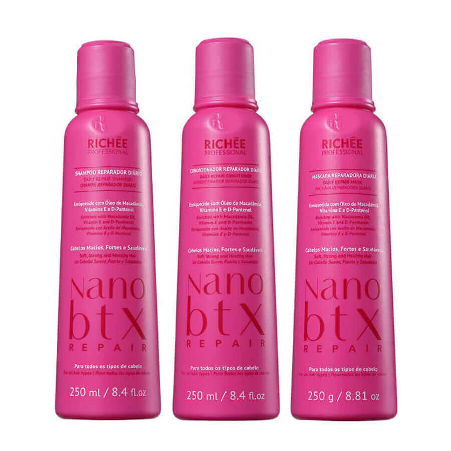 Richée Nano Bt-o.x Repair Kit Tratamento Diário (3 Produtos) - eCosmeticsBrazil