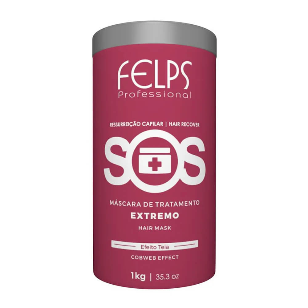 Felps SOS Capillary Treatment Mask Web Effect 1kg - Felps - eCosmeticsBrazil