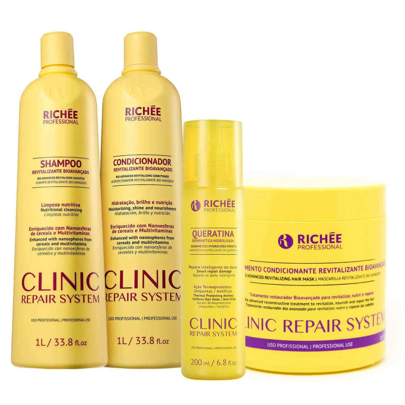 Richée Professional Kit Repair System Hydration (4 Prod) - Richée - eCosmeticsBrazil